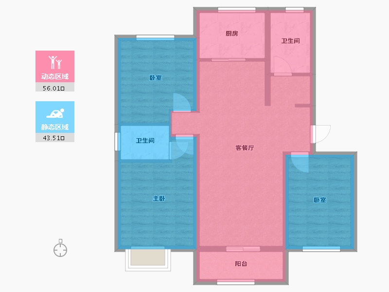 河北省-沧州市-君悦府-98.40-户型库-动静分区