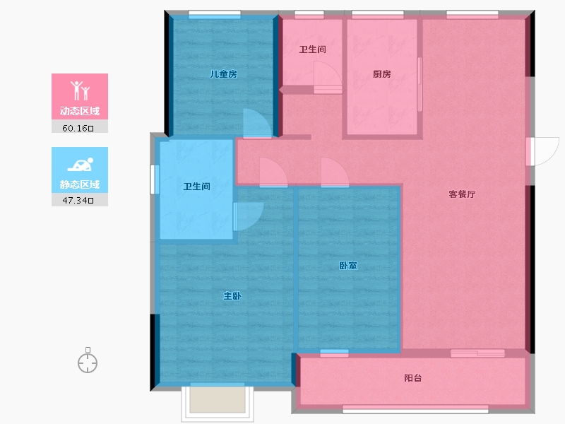 湖北省-武汉市-云水居雅园-97.98-户型库-动静分区