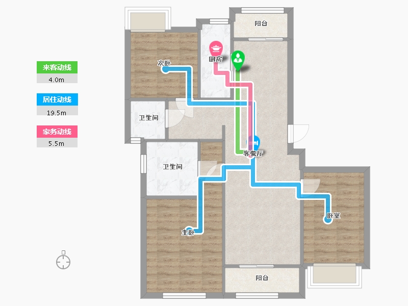 江苏省-盐城市-锦绣华府-94.08-户型库-动静线