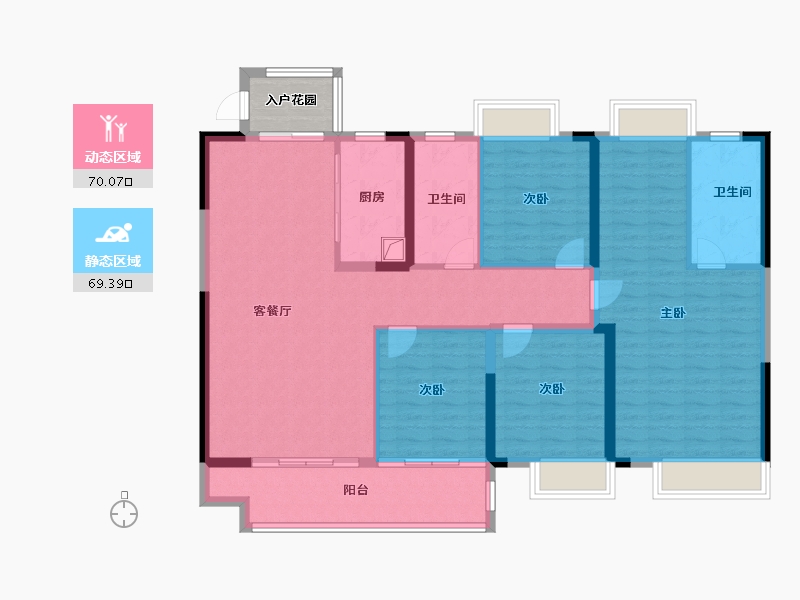 江西省-赣州市-南山原著-130.00-户型库-动静分区