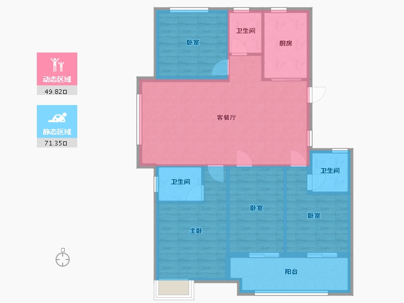 浙江省-丽水市-毓秀华庭-140.00-户型库-动静分区