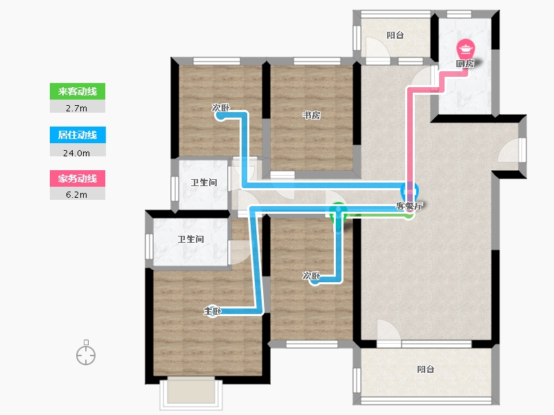 山东省-菏泽市-嘉利学府-118.40-户型库-动静线