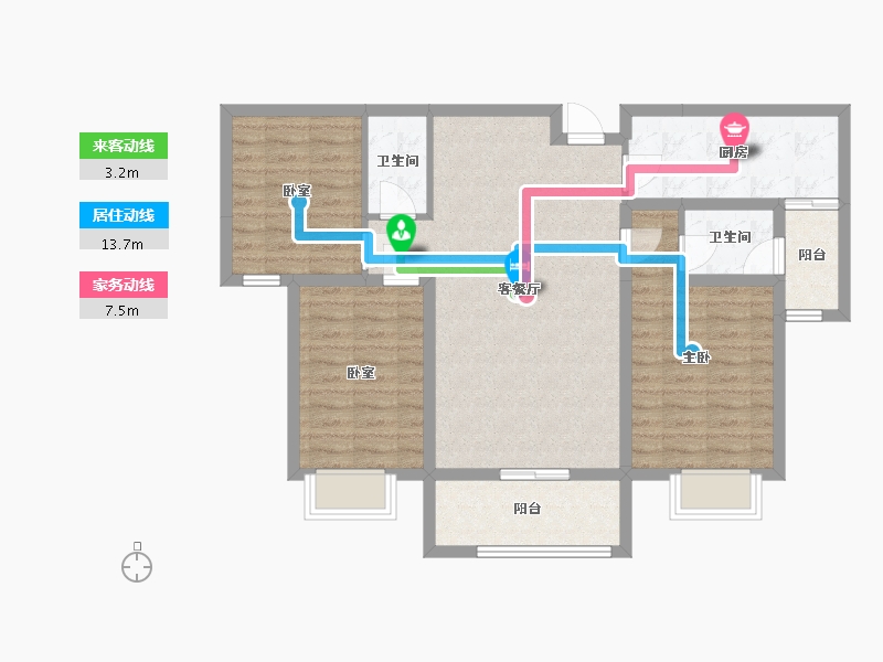 河南省-三门峡市-中隆滨河湾-96.00-户型库-动静线