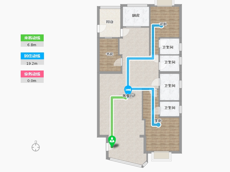 广东省-汕头市-海留轩-130.40-户型库-动静线