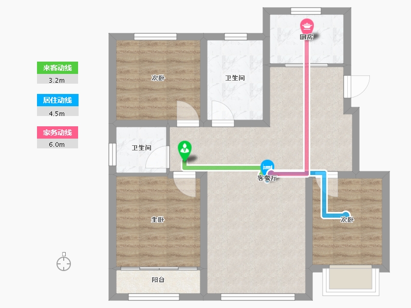 河北省-秦皇岛市-兴桐鑫城-83.00-户型库-动静线