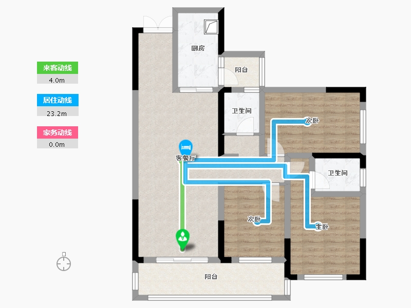 贵州省-黔南布依族苗族自治州-半岛1号一期-99.41-户型库-动静线