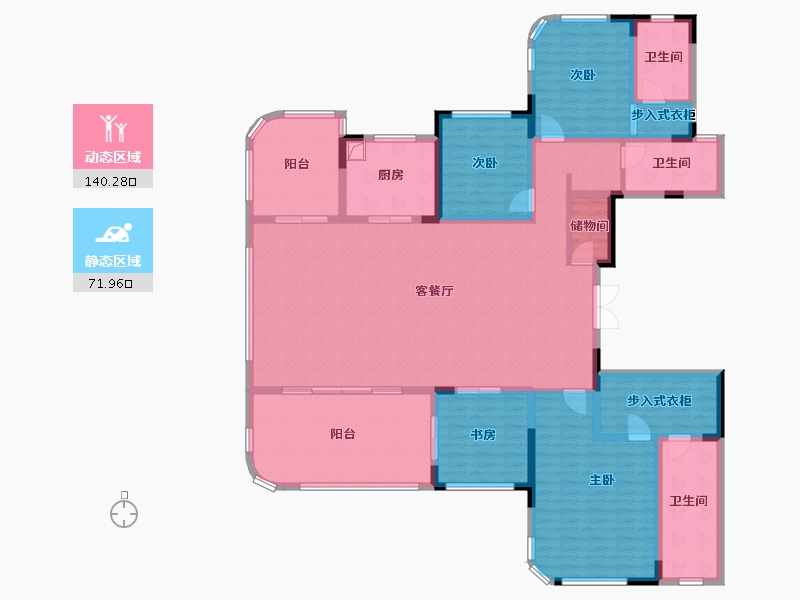 重庆-重庆市-壹号院-199.00-户型库-动静分区