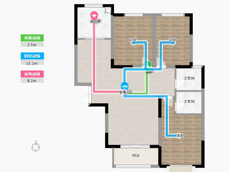 河南省-许昌市-四季花城-104.01-户型库-动静线