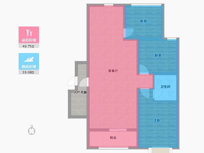 河北省-张家口市-天保雪绒花都-84.80-户型库-动静分区