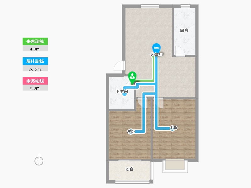 河南省-洛阳市-建华园小区-72.07-户型库-动静线