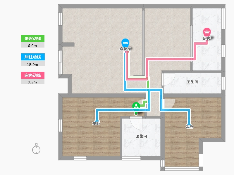 山东省-烟台市-西海岸北区-95.20-户型库-动静线