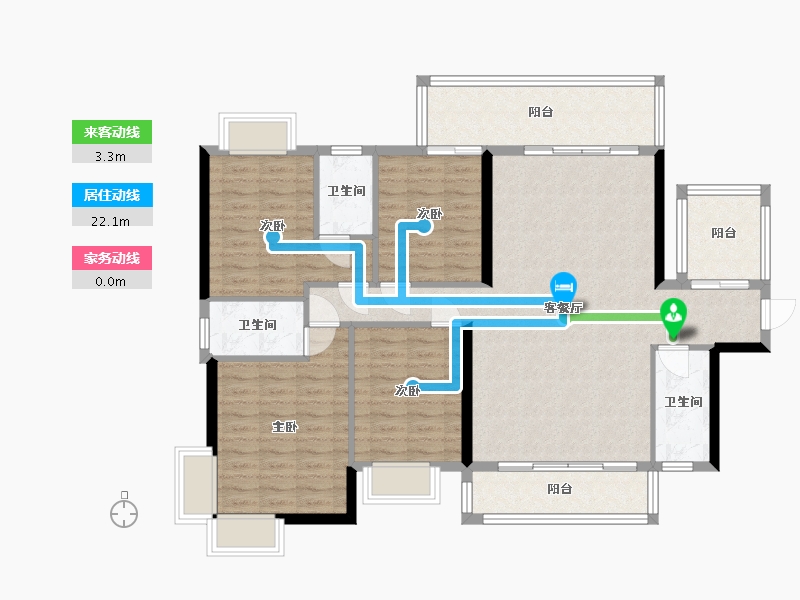 广西壮族自治区-南宁市-澜鉑湾-120.00-户型库-动静线