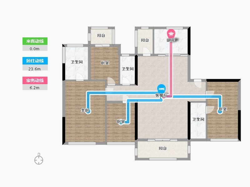 浙江省-杭州市-云启之江-151.20-户型库-动静线