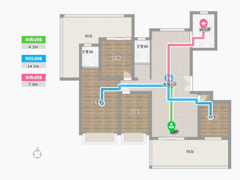 河南省-商丘市-秀湖双溪湾-135.00-户型库-动静线