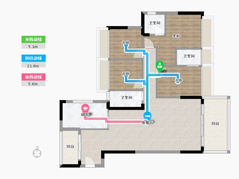 广东省-肇庆市-富豪新城-110.83-户型库-动静线