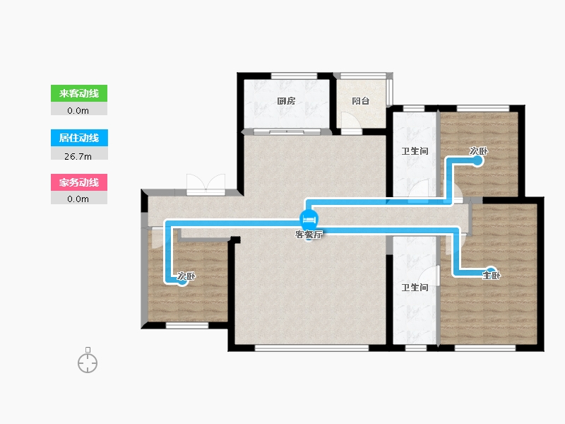 河北省-石家庄市-保利天汇-133.60-户型库-动静线