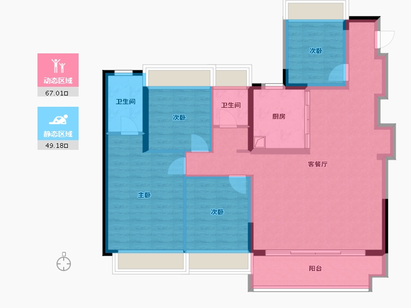 广东省-深圳市-云上润府-110.40-户型库-动静分区