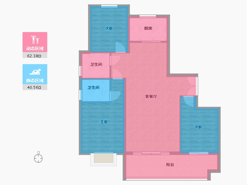 山东省-临沂市-阳光新城-112.80-户型库-动静分区