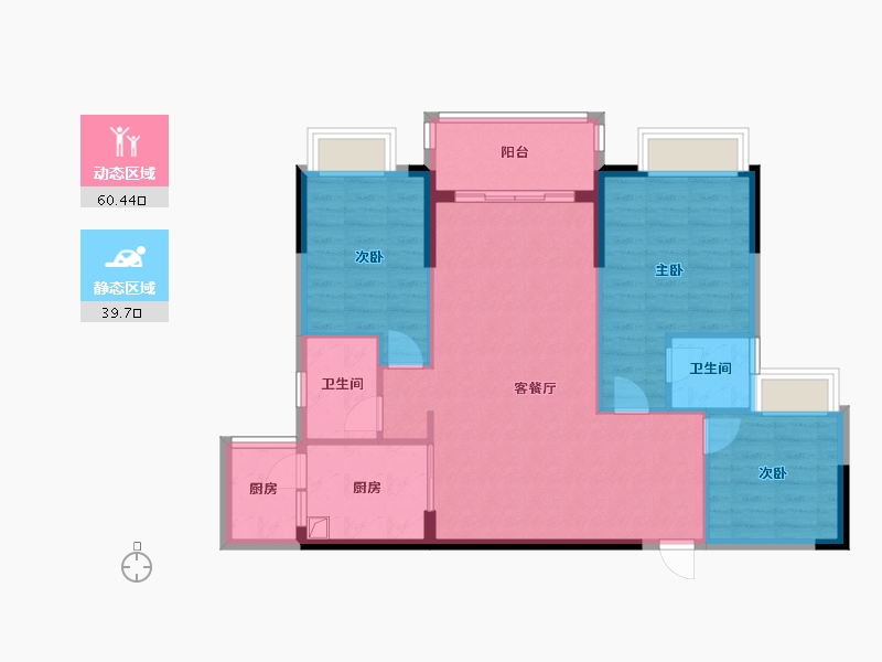 广东省-清远市-福泰星海岸-72.00-户型库-动静分区