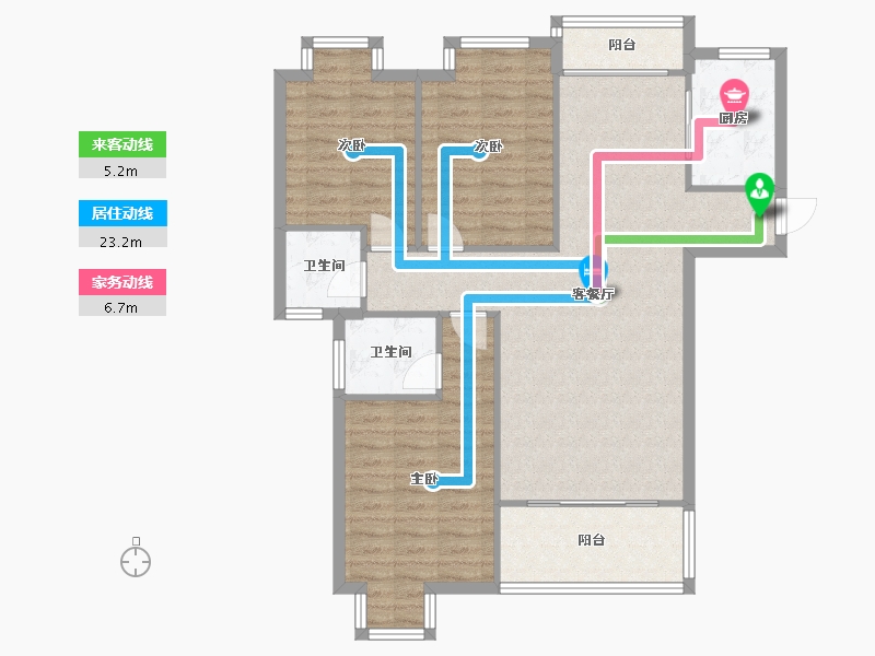 江西省-九江市-鼎盛凤凰城-94.02-户型库-动静线