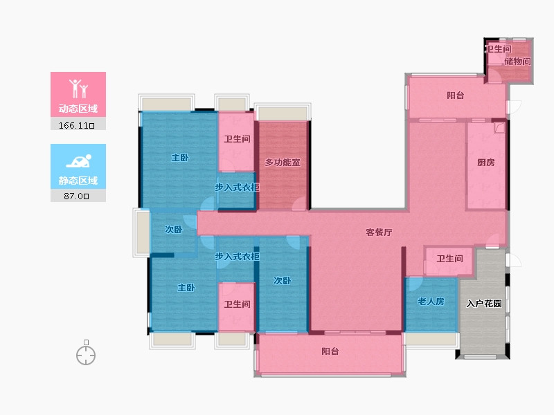 广东省-佛山市-顺控博悦湾-240.00-户型库-动静分区