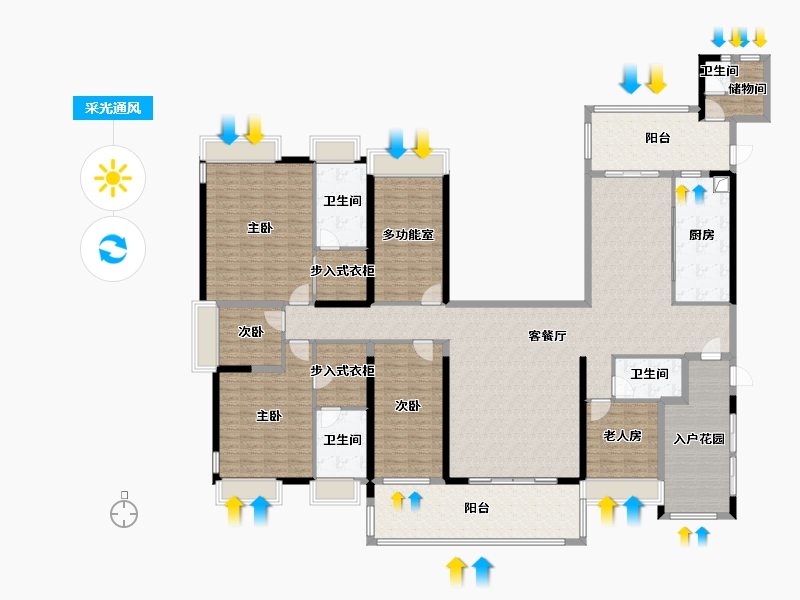 广东省-佛山市-顺控博悦湾-240.00-户型库-采光通风