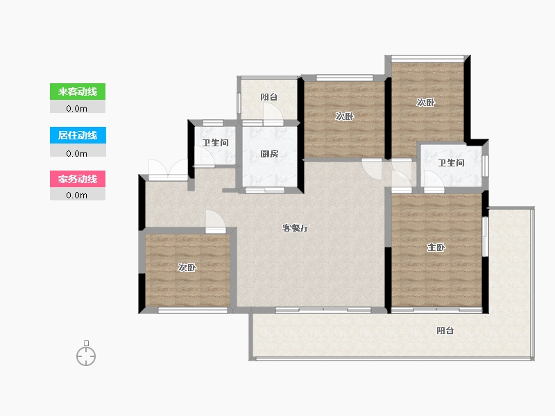 四川省-德阳市-仟坤天朗-83.00-户型库-动静线