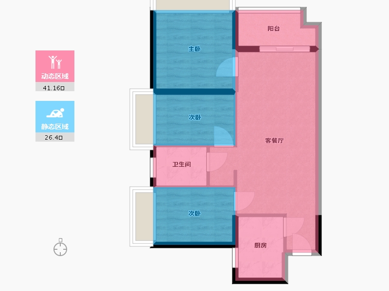 广东省-深圳市-海乐华府-65.00-户型库-动静分区