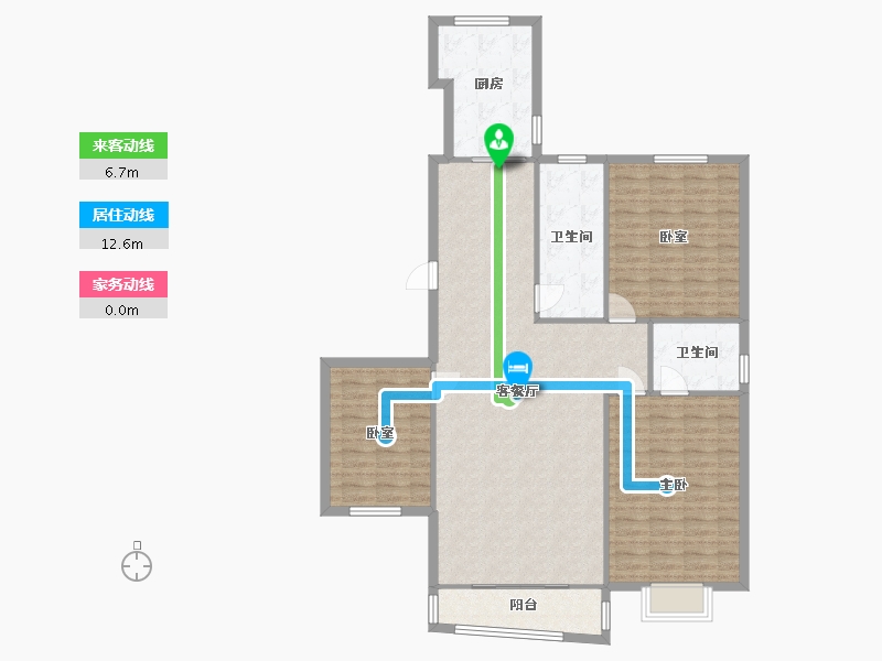 山东省-青岛市-盈园广场-东区-130.00-户型库-动静线