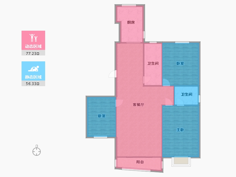 山东省-青岛市-盈园广场-东区-130.00-户型库-动静分区