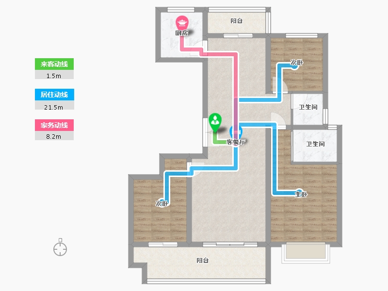 河南省-济源市-金悦府-104.00-户型库-动静线