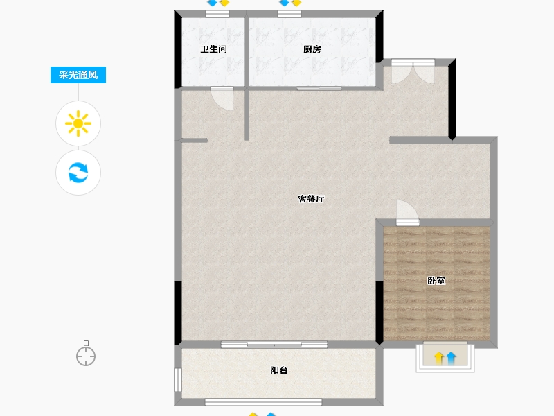 江苏省-无锡市-山水拾涧营销中心-114.40-户型库-采光通风