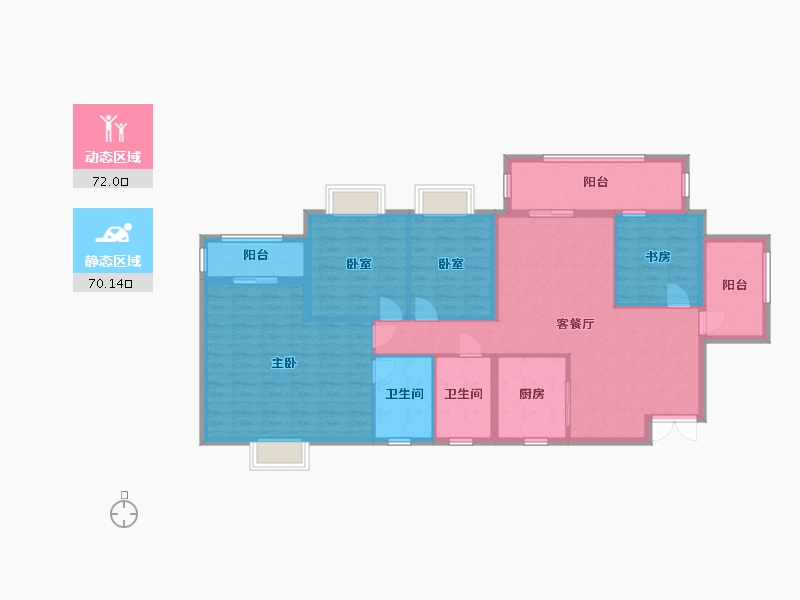 广西壮族自治区-钦州市-松宇时代城-140.00-户型库-动静分区