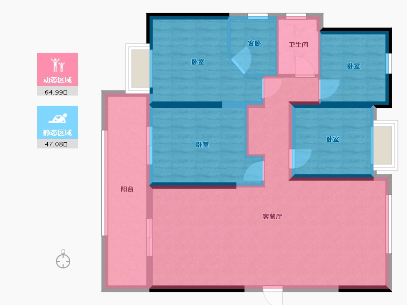 江西省-九江市-天悦壹号-101.00-户型库-动静分区