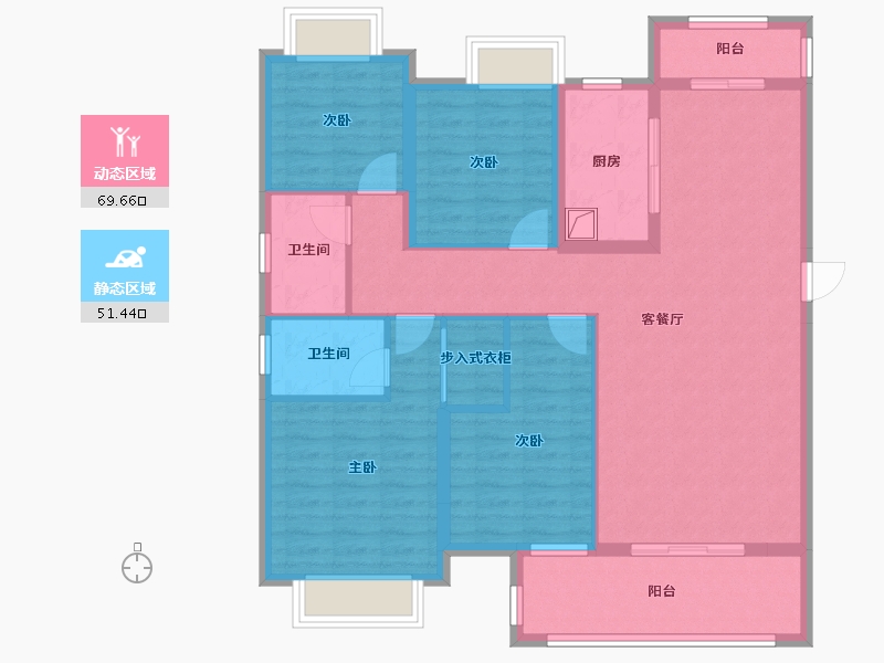 福建省-漳州市-海语印象-113.60-户型库-动静分区