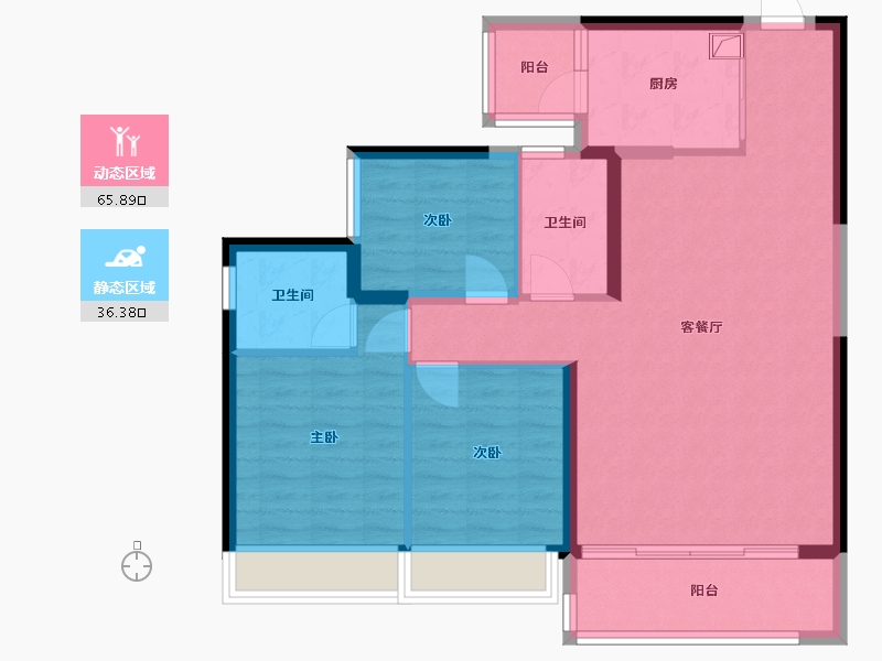 四川省-成都市-中海天府里天际-101.00-户型库-动静分区