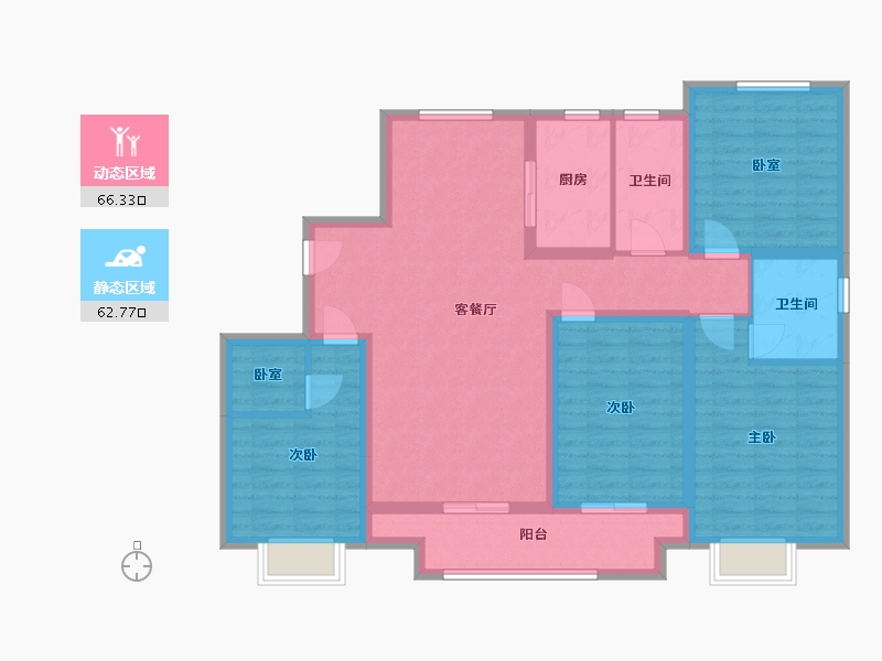 河南省-新乡市-三善公园府-125.00-户型库-动静分区