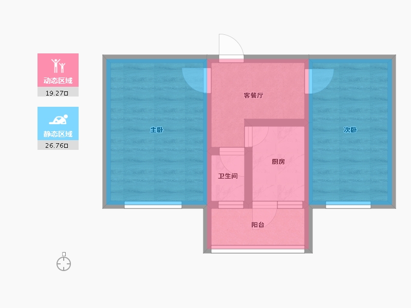 天津-天津市-新桥里-43.23-户型库-动静分区