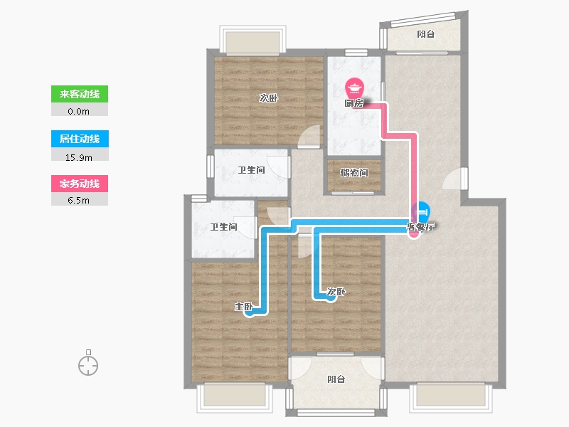 上海-上海市-好第坊一至-三期-132.00-户型库-动静线