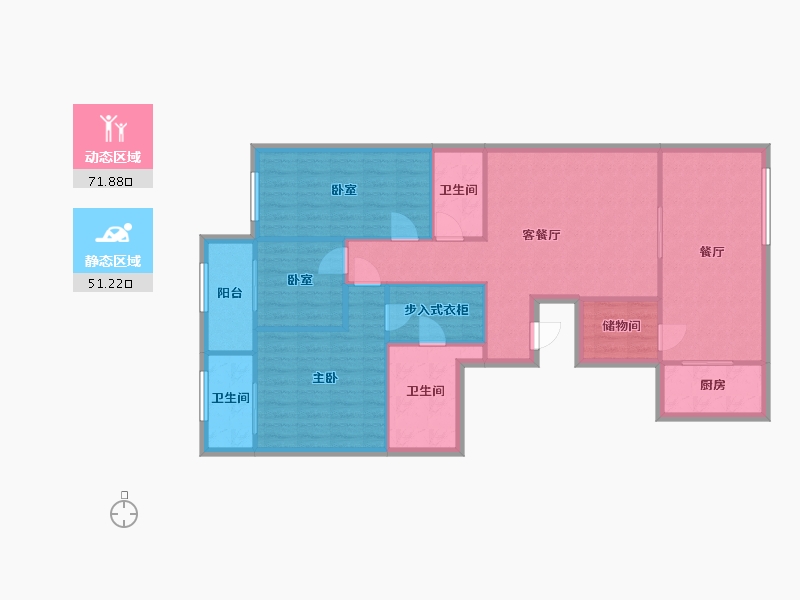 北京-北京市-金融世家-150.00-户型库-动静分区