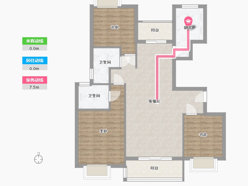 河南省-洛阳市-金质家园-80.00-户型库-动静线