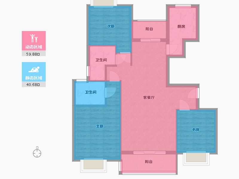 河南省-洛阳市-金质家园-80.00-户型库-动静分区