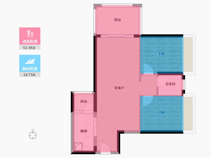 四川省-攀枝花市-铜锣湾FIC-70.40-户型库-动静分区