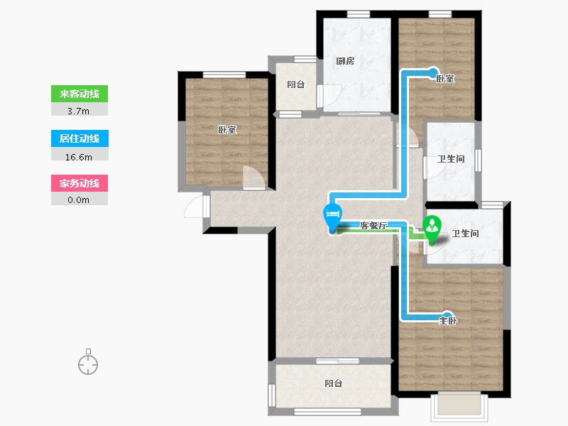 陕西省-西安市-恒大悦龙台-108.00-户型库-动静线