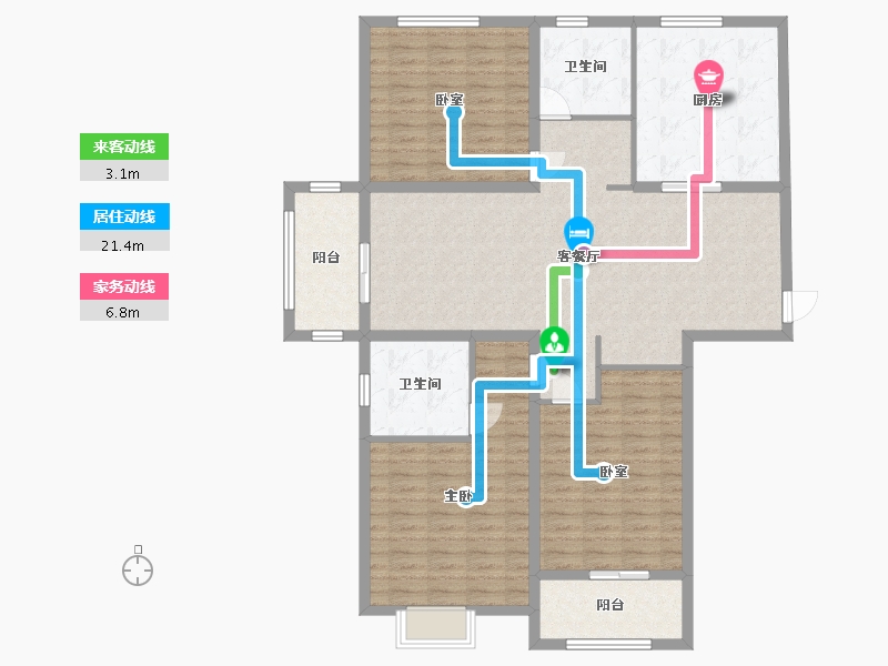 河南省-郑州市-赵村安置区-135.00-户型库-动静线