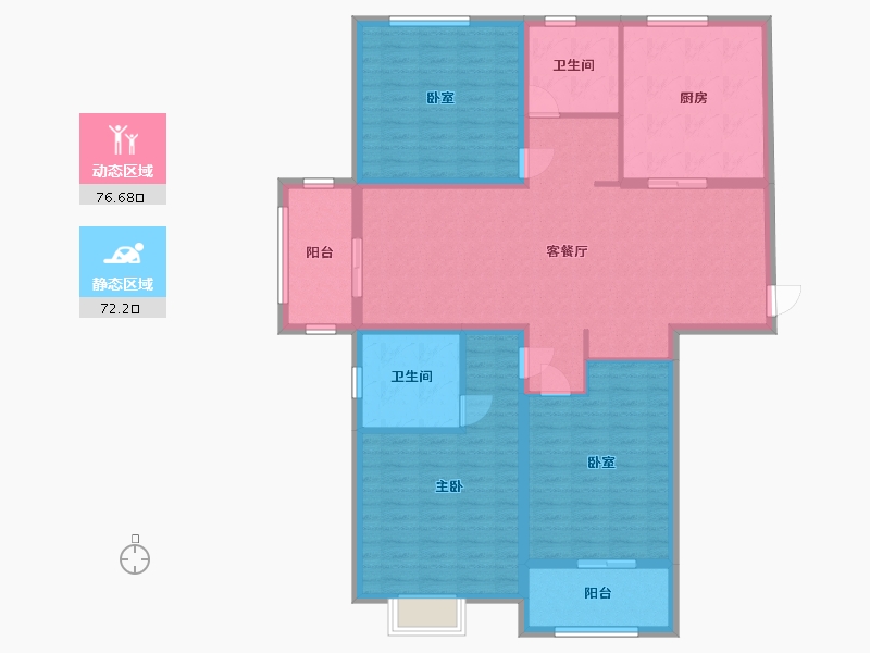 河南省-郑州市-赵村安置区-135.00-户型库-动静分区