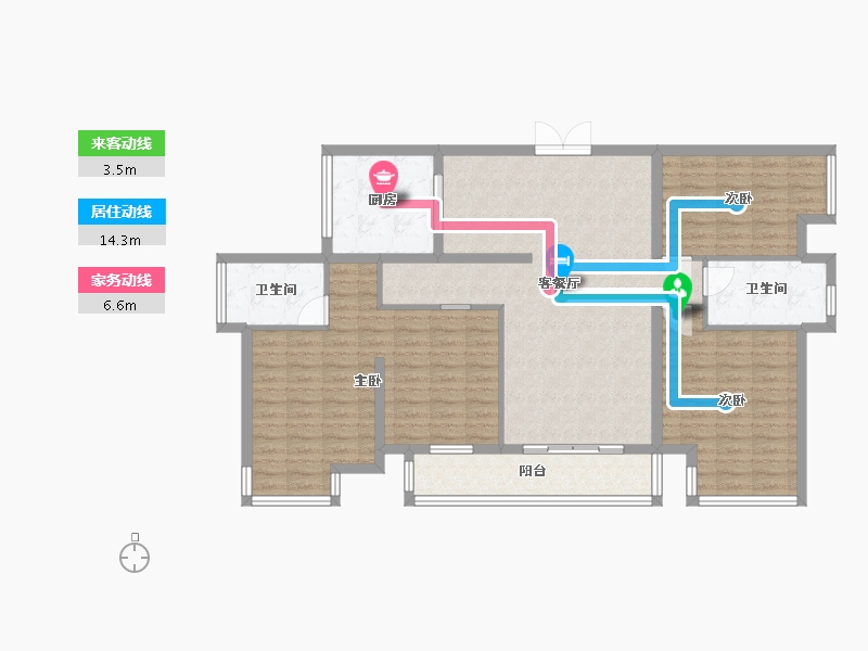 广西壮族自治区-南宁市-财政小区-125.00-户型库-动静线