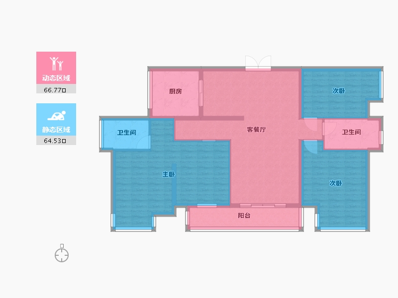 广西壮族自治区-南宁市-财政小区-125.00-户型库-动静分区