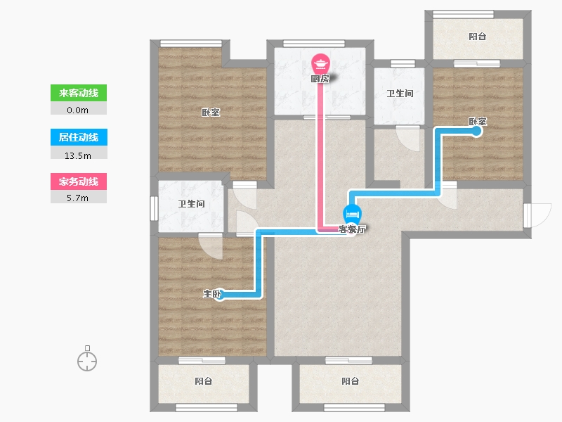 河南省-新乡市-新乡新美城上领地-103.17-户型库-动静线