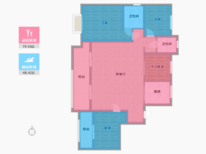 浙江省-温州市-金地江山壹品-112.00-户型库-动静分区